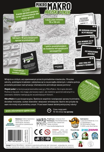 Gra planszowa LUCKY DUCK MikroMakro: Miejski poker