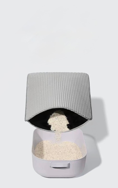 Mata wycieraczka pod kuwetę 60x45 szara Praktyczne rozwiązanie na żwirek!