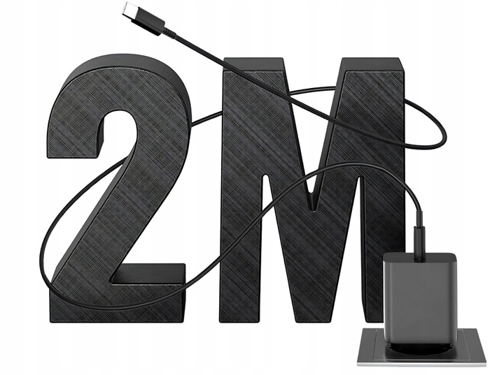 Szybka ładowarka PD 45W do Samsung itp z kablem USB-C 2m Szybkie ładowanie