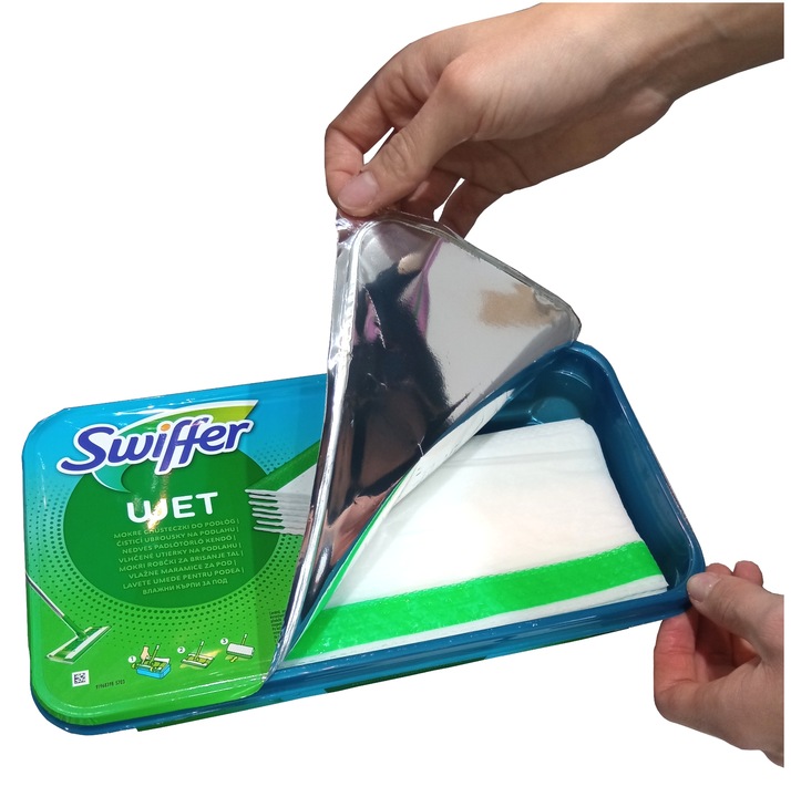 Swiffer Citrus Fresh, Ściereczki mokre do podłóg, wkłady wymienne, 20 sztuk