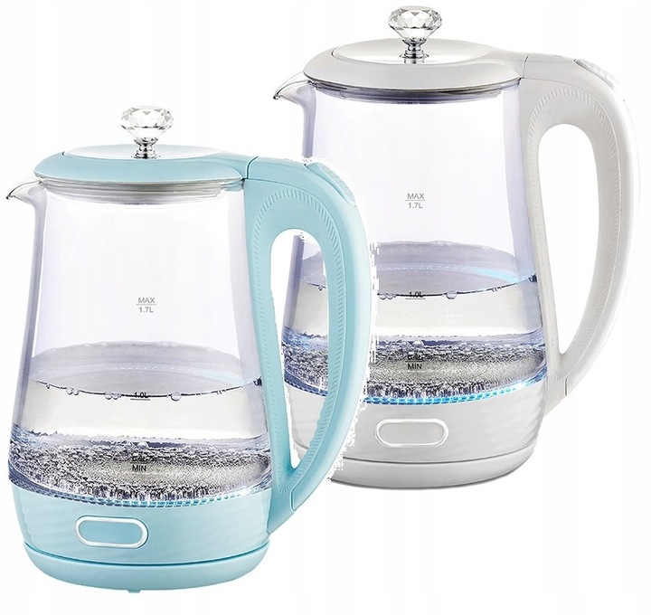 Czajnik elektryczny szklany Maestro 1,7l 2200W MR-052-WHITE