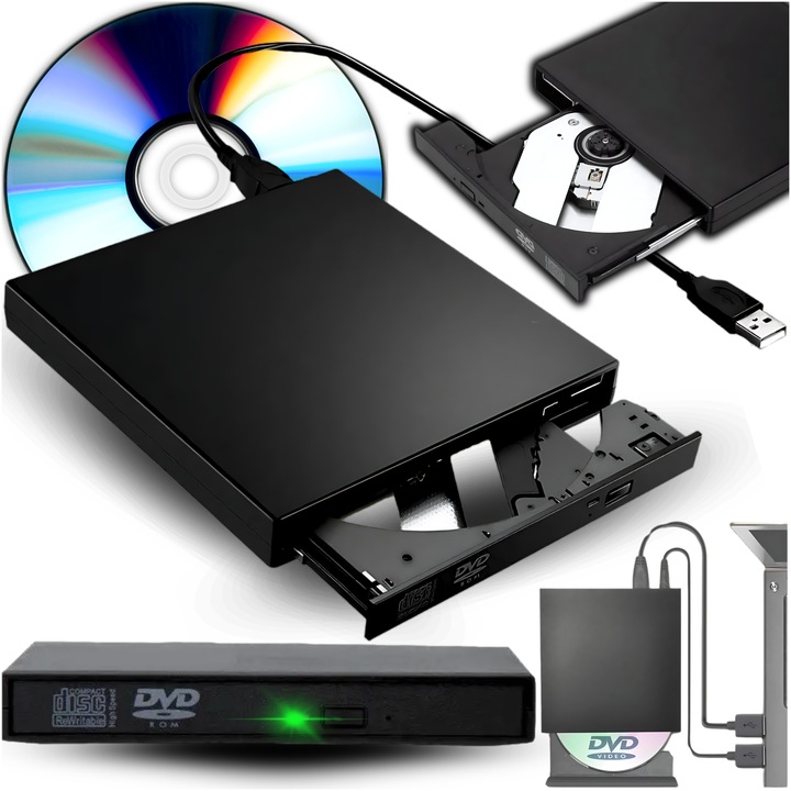 NAPĘD ZEWNĘTRZNY CD-R DVD RV USB Do Laptopa Odtwarzacz Przenośny NAGRYWARKA