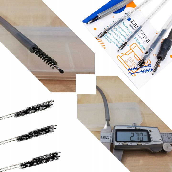 Szczotki Do Rurki Mleka Długie 40cm Czyszczenie Przewodu Mlecznego