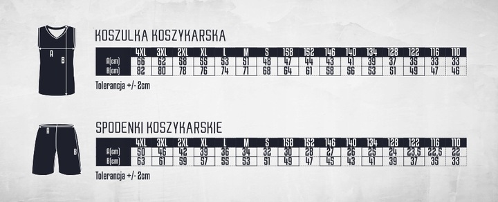 Strój Koszykarski Koszykówka Nadruk GRATIS