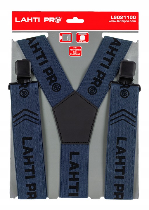 Szelki do spodni roboczych granatowe Lahti Pro L9021100 mocne