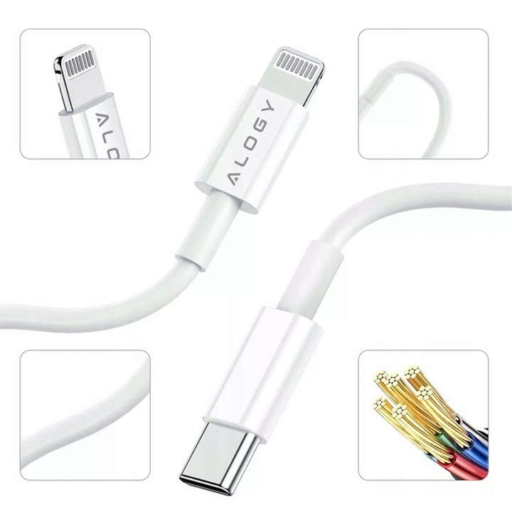 ŁADOWARKA SZYBKA USB C 20W +KABEL LIGHTNING DO IPHONE 12 13 14 PRO MAX PLUS