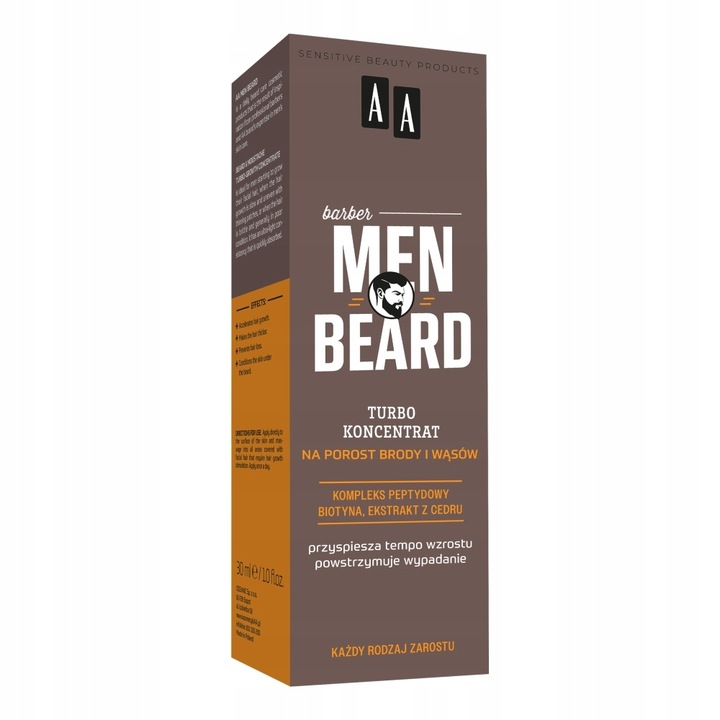 AA MEN Beard Turbo-koncentrat na porost brody i wąsów 30 ml