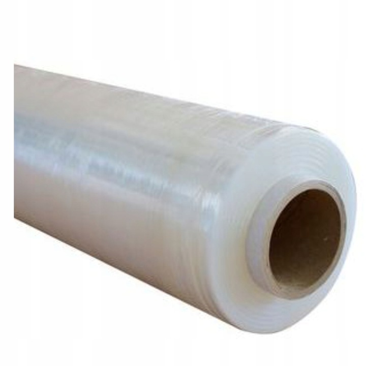 FOLIA STRETCH 3KG BEZBARWNA DUŻO FOLI CIENKA TULEJ