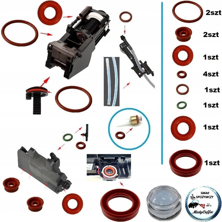 Uszczelki DO Jura E6,E8, WE6,WE8, Z8,J6