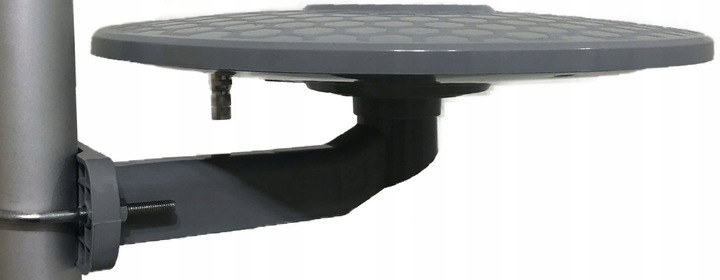 ANTENA TV DOOKÓLNA DVB-T2 KOMPAKTOWA AKTYWNA SZARA