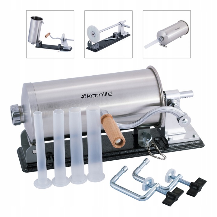 NADZIEWARKA DO KIEŁBAS 3 kg MASZYNKA Lewarek do KIEŁBASY SZPRYCA KAMILLE