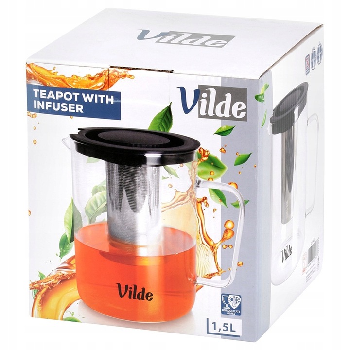 Zaparzacz DZBANEK Z ZAPARZACZEM sitkiem imbryk parzenia herbaty ziół 1,5L