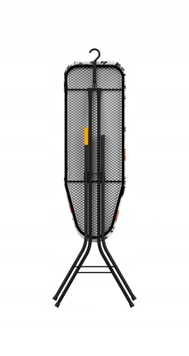 Deska do prasowania mała po rozłożeniu metal blat do domu hotelu czarna hak