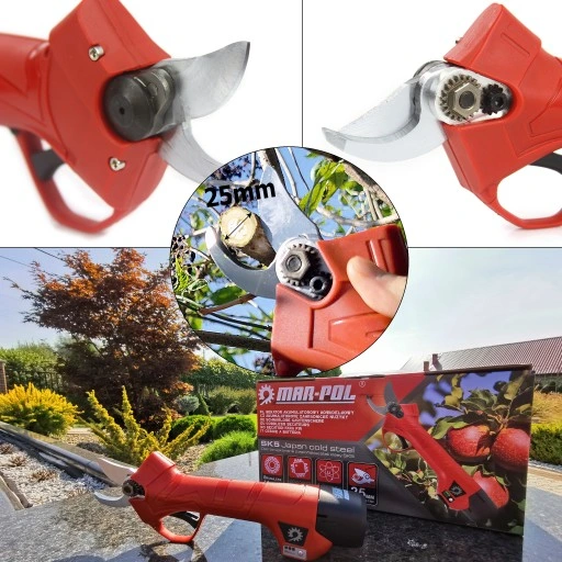 SEKATOR AKUMULATOROWY KOWADEŁKOWY NOŻYCE OGRODOWE ELEKTRYCZNE 2X BATERIA