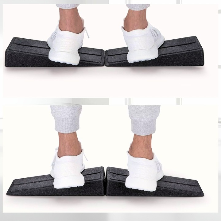 Bloczek pochylny squat wedge block 3 elementy do rozciągania przysiady nogi