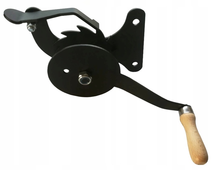 KOŁOWROTEK ZESTAW DO GRILLA SZYBKI MONTAŻ KORBKA linka karabińczyk