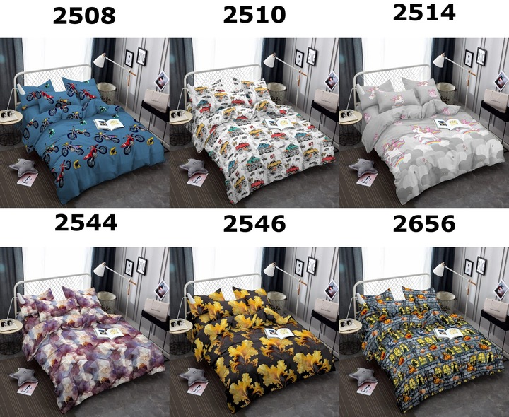 Pościel 160x200 + 2 Poszewki Komplet 3- Częściowy Kwiaty 3D Wiele Wzorów