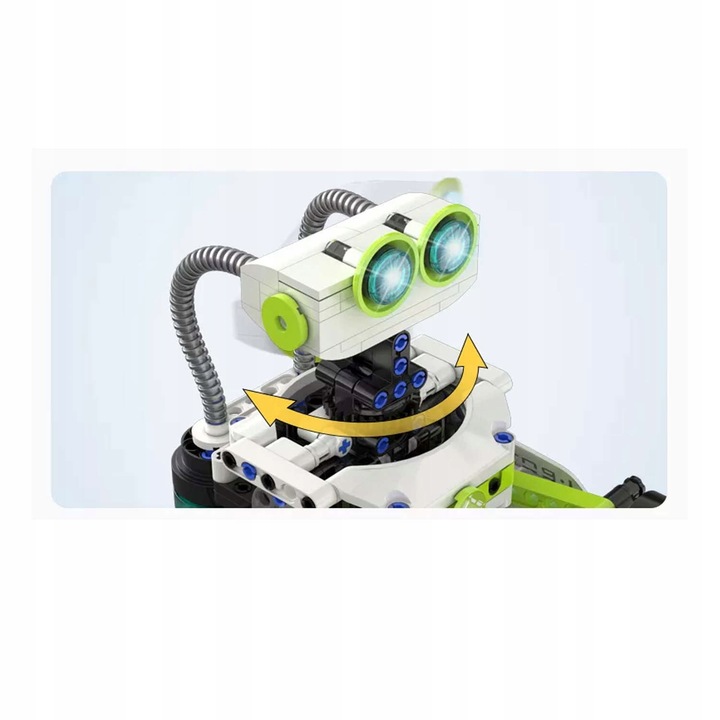 CADA KLOCKI TECHNIC ROBOT PROGRAMOWANY BOT 434EL. STEROWANY Z LED