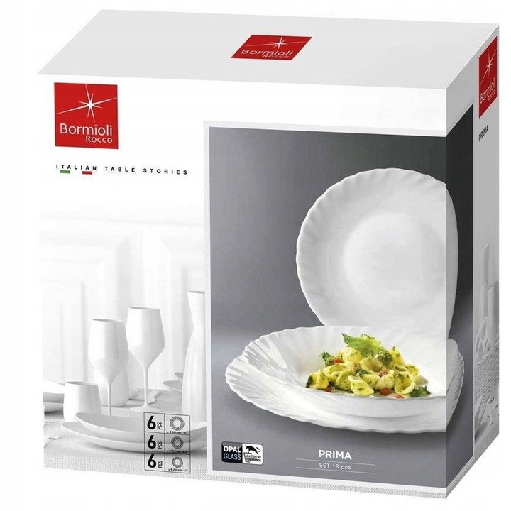 KOMPLET ZESTAW SERWIS OBIADOWY TALERZE 36el 12 OSÓB BIAŁE NA PREZENT ŚLUB