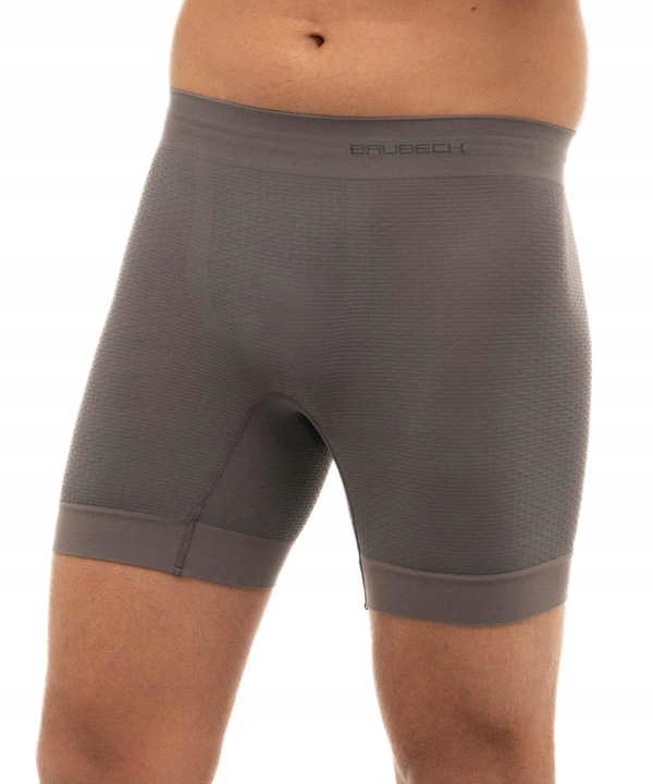 Brubeck Bokserki męskie BASE LAYER szare L