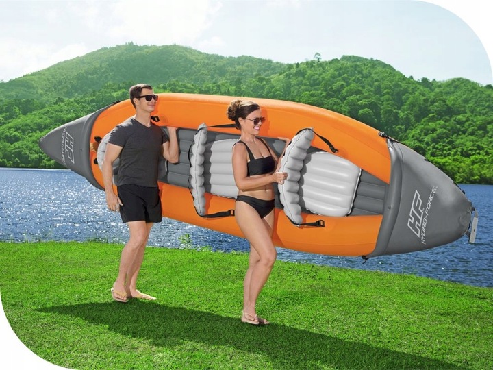 Kajak 3 osobowy Rapid Bestway 65132 Pompka Wiosła Torba NOWY MODEL 2024