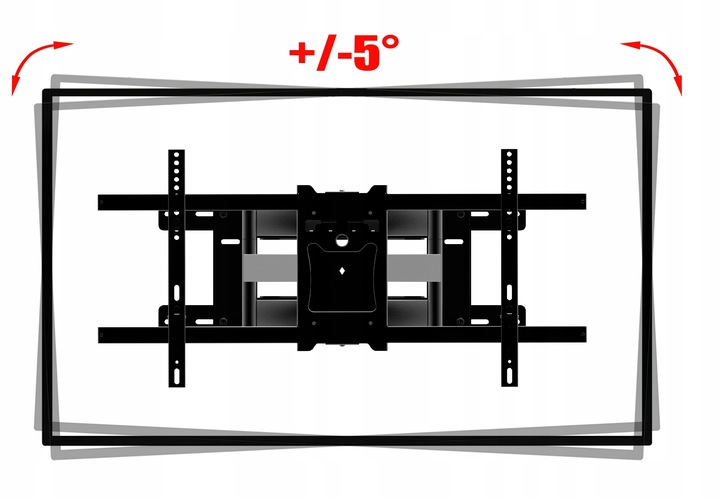 92cm DŁUGI Uchwyt do Telewizora Wieszak TV 42-90 cale ULTRA MOCNY TEST