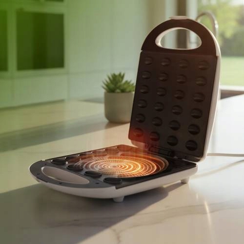 OPIEKACZ DO ORZESZKÓW CIASTEK Forma 24szt Powłoka non-stick 1600W