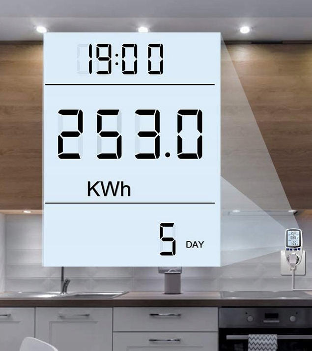 PRECYZYJNY LICZNIK WATOMIERZ POBORU PRĄDU ENERGII MIERNIK ELEKTRONICZNY