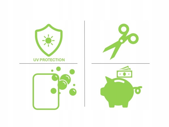 OSŁONA BALKONOWA na balkon, taras PP 1x5m- GRUBA+klipsy