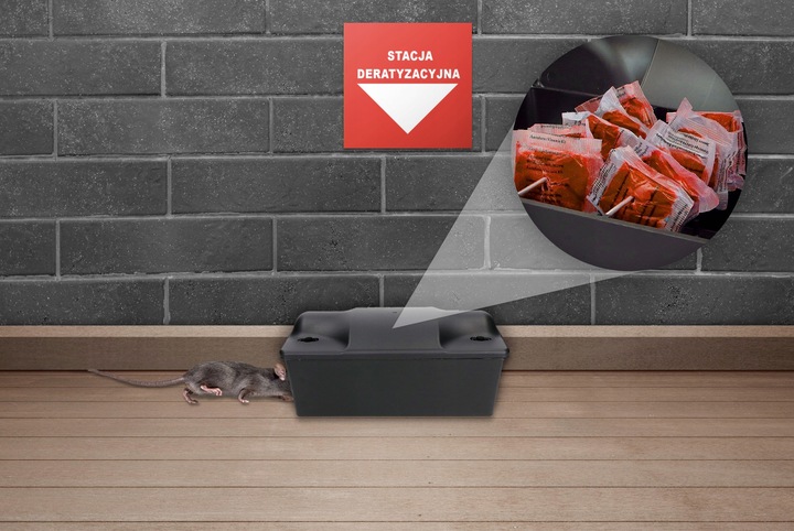 RATIMOR MOCNA PASTA NA MYSZY SZCZURY GRYZONIE BROMADIOLON 4,5KG