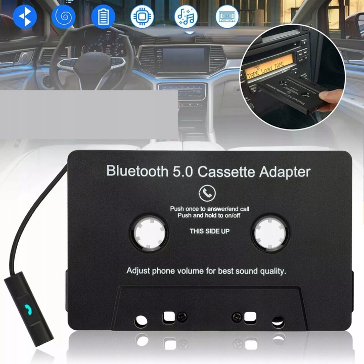 ADAPTER KONWERTER TRANSMITER BLUETOOTH 5.0 BT KASETA