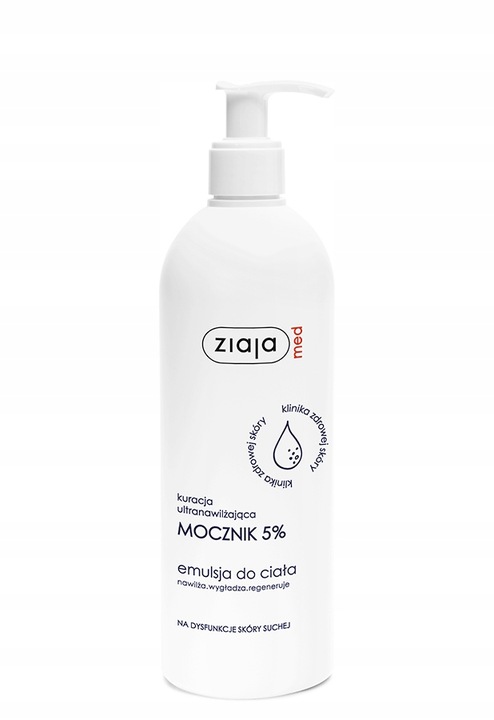 Emulsja do ciała nawilżająca regenerująca mocznik 5% Ziaja Med 400 ml