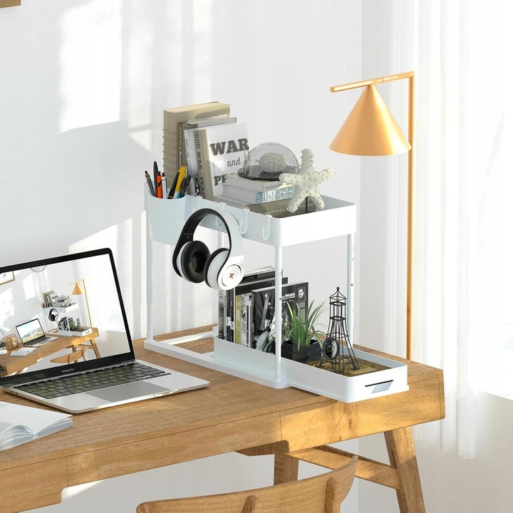 ORGANIZER POD ZLEW 2 POZIOMOWY WYSUWANA PÓŁKA REGAŁ STOJAK DO KUCHNI