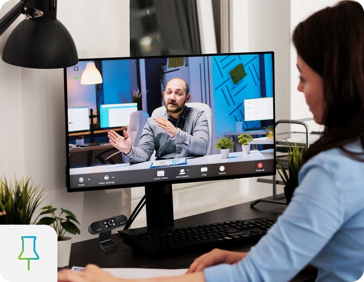 KAMERA INTERNETOWA KAMERKA FULL HD MIKROFON LED