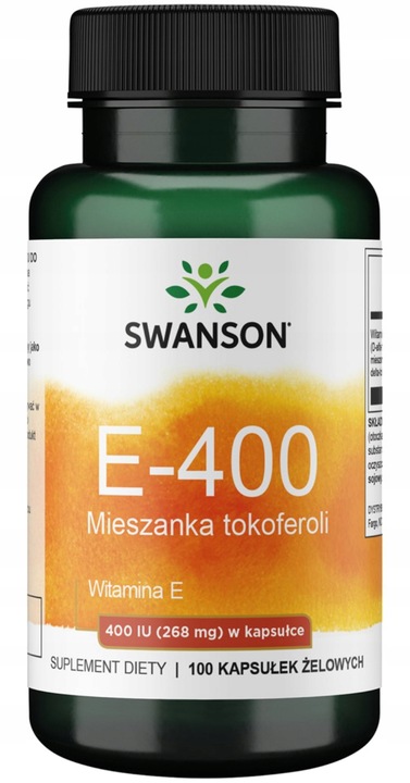 SWANSON Witamina E 400IU MIX TOKOFEROLE młodość