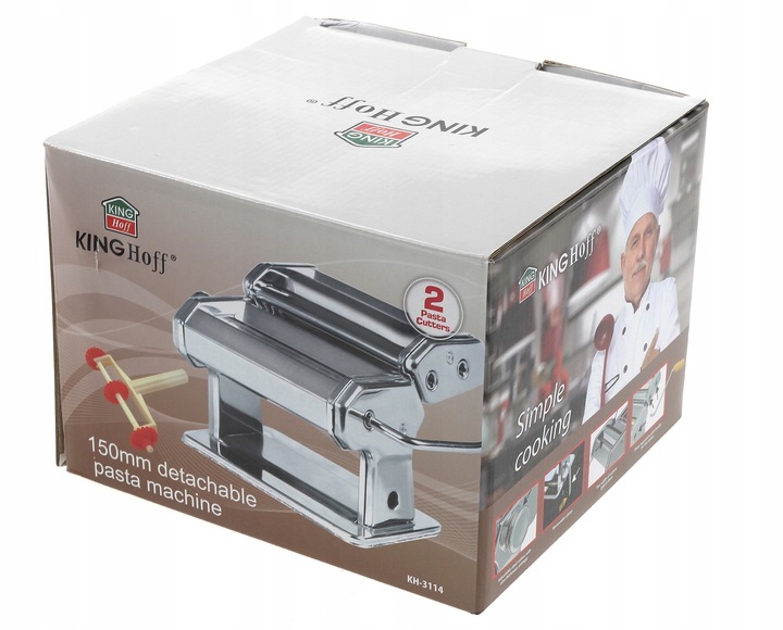 MASZYNKA 3w1 Makaronu Wałkowania Krojenia KINGHoff
