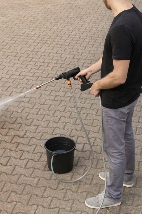 MYJKA BEZPRZEWODOWA CIŚNIENIOWA SAMOCHODOWA AKUMULATOROWA + 2x BATERIA