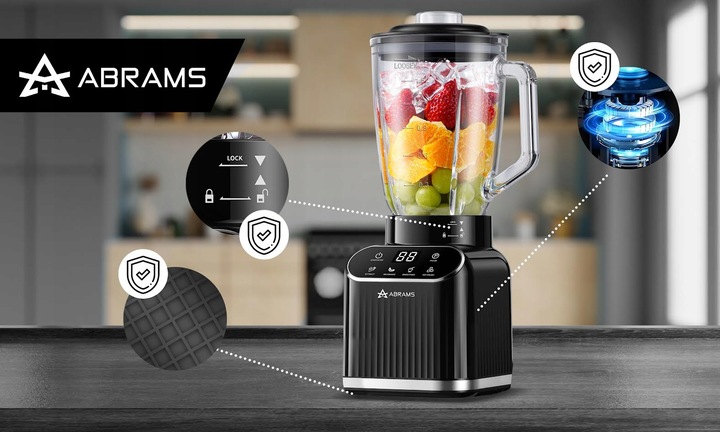 Blender Kielichowy 1500W Szklany 1,5l Bidon 600Ml Ostrza Tytanowe