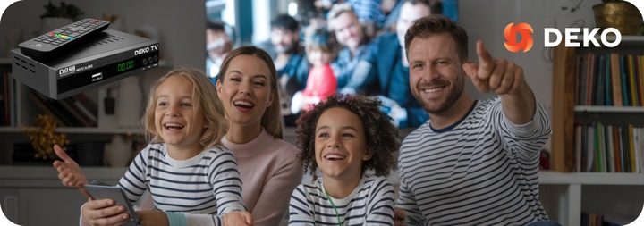 Tuner Dekoder TV Naziemnej DVBT2 DVBT 2 DVB T2 HEVC DEKO PRO2 + Antena