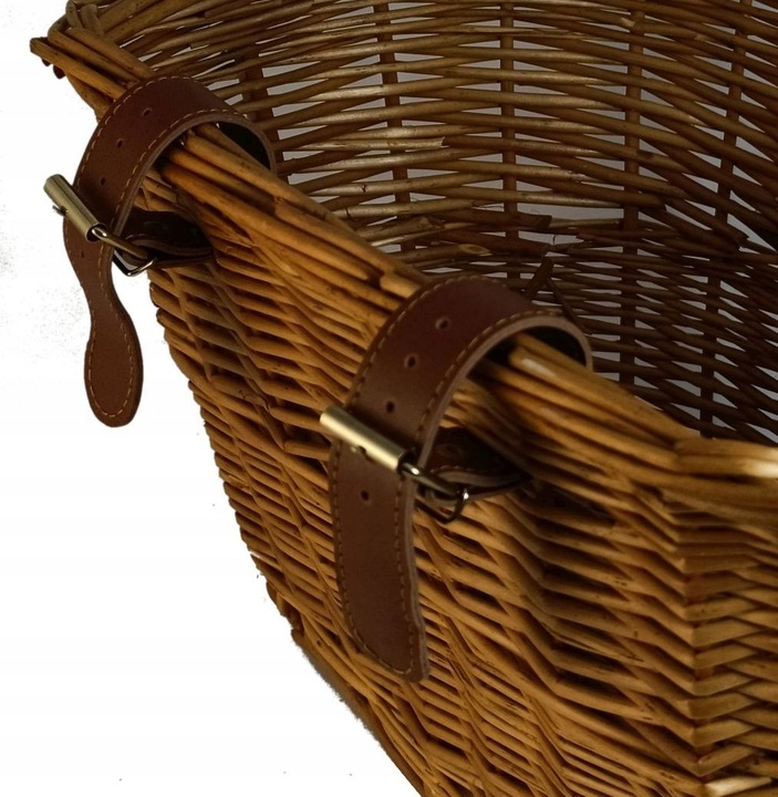 Koszyk rowerowy z wikliny kosz wiklinowy na rower prosty montaż przód