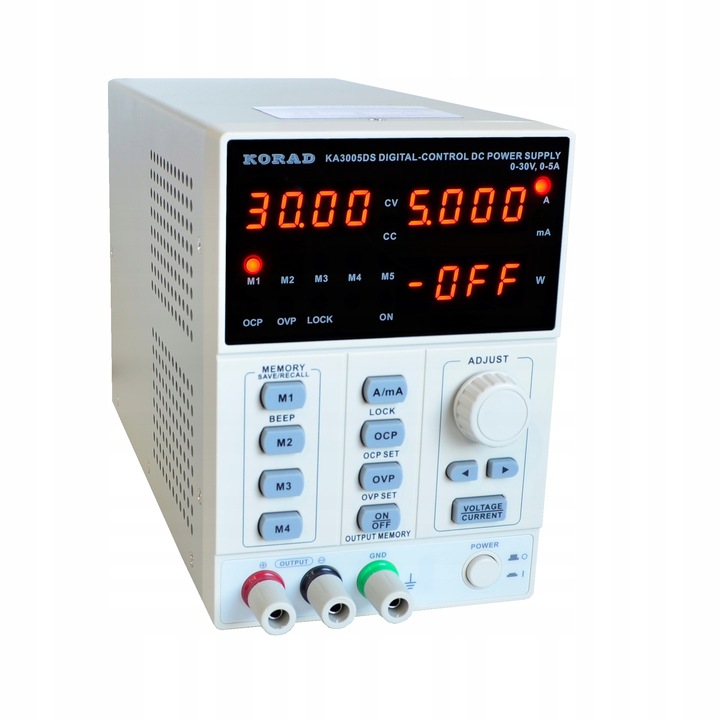 Zasilacz laboratoryjny serwisowy KORAD KA3005DS 30V 5A 5xMEMORY OCP OVP
