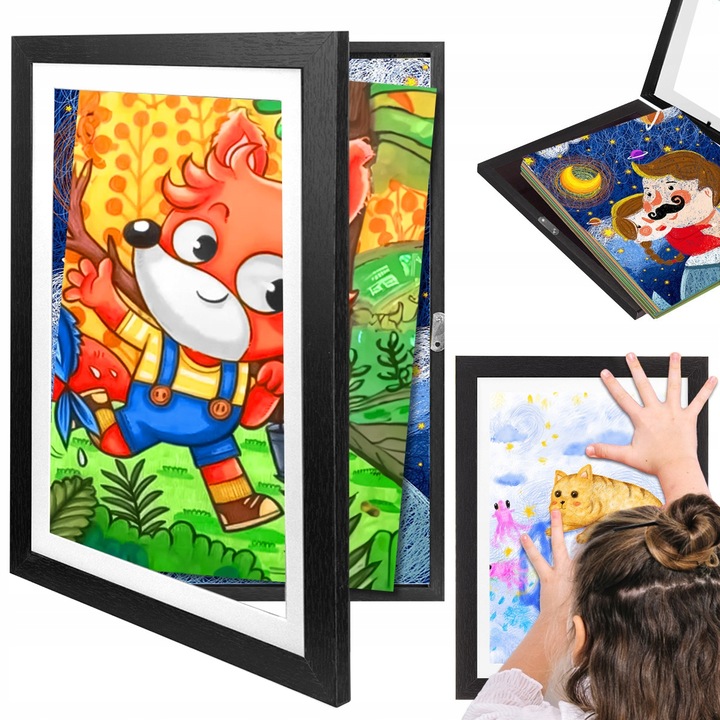 Ramka Artystyczna Na Obrazki I Zdjęcia Dla Dzieci Otwierana A4 33x24cm