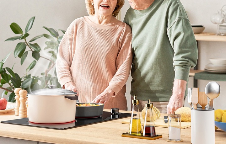 Płyta Ceramiczna Kuchenka Elektryczna Iseasy Lt2v-30 Z Pokrętłami 2