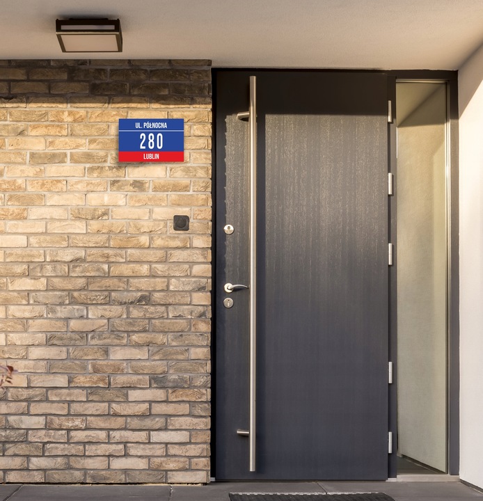 Tabliczka Numer domu Tablica ADRESOWA ALUMINIOWA | NUMER NA DOM |32x21|