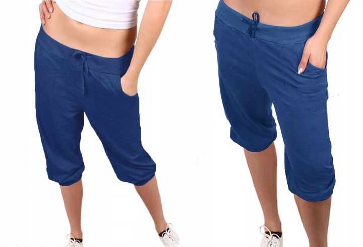 SPODNIE rybaczki ALLADYNKI duże A80 cappucino 4XL