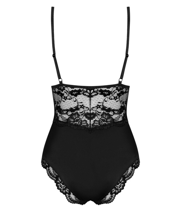 Obsessive Piękne Body Dekolt z Koronką na Prezent Love L/XL 810-TED Czarne