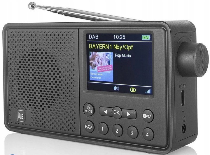 Radio Dual MCR 120 DAB+ FM RDS Bluetooth WBUDOWANY AKUMULATOR