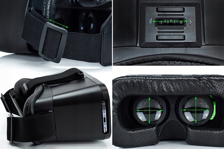 ZESTAW DO GIER OKULARY GOOGLE VR 360 STOPNI 3D PILOT BLUETOOT SŁUCHAWKI