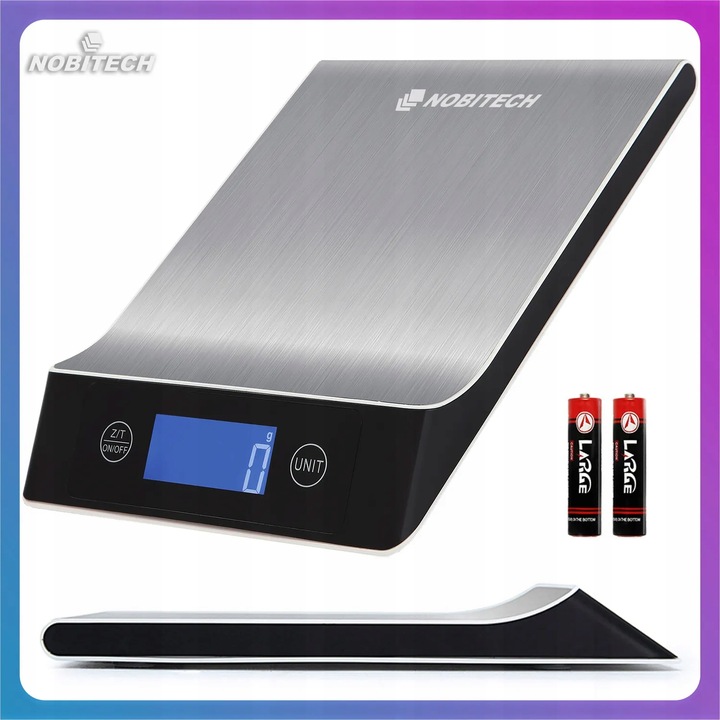 WAGA KUCHENNA ELEKTRONICZNA LCD 7 JEDNOSTEK 10KG/1G STAL NIERDZEWNA