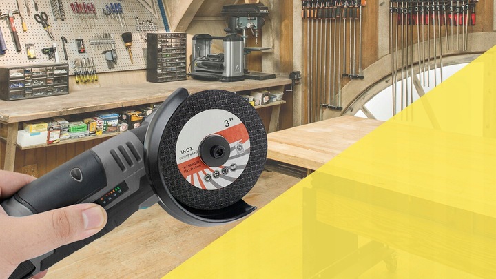 SZLIFIERKA KĄTOWA DO CIĘCIA AKUMULATOROWA 19500 RPM 6 TARCZ ZESTAW 2x